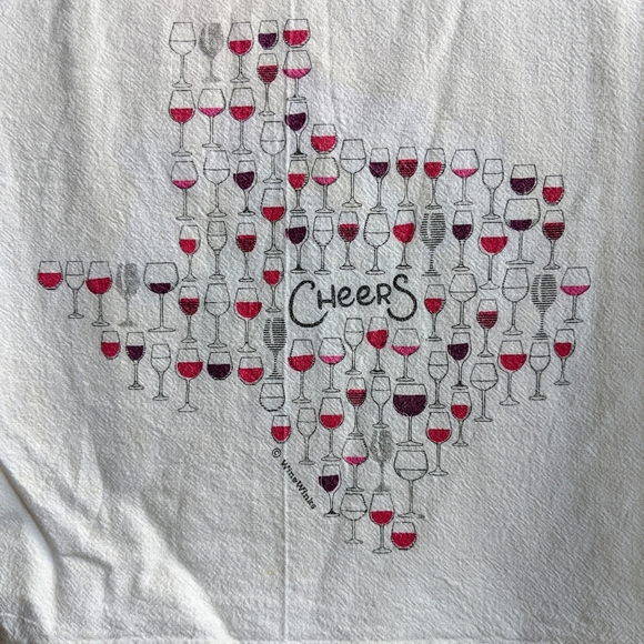Cheers Texas Vintage Tea Towel - Picture 2 of 3